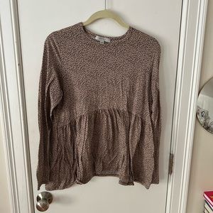 Floral Print Long Sleeve Top